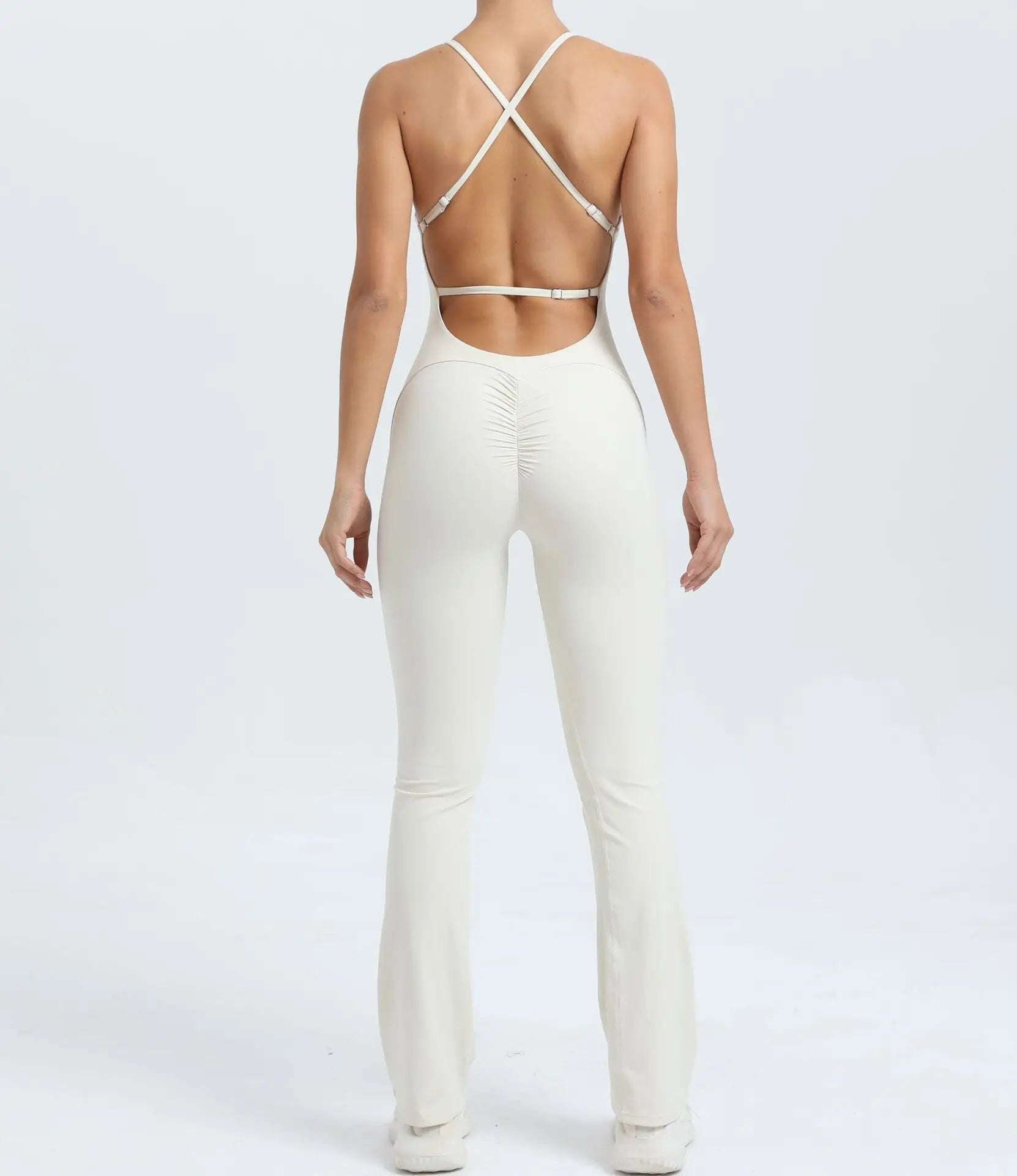 Cross V - Back Scrunch Jumpsuit - Gymfit