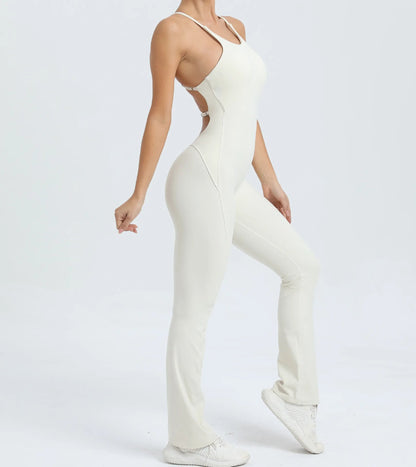 Cross V - Back Scrunch Jumpsuit - Gymfit