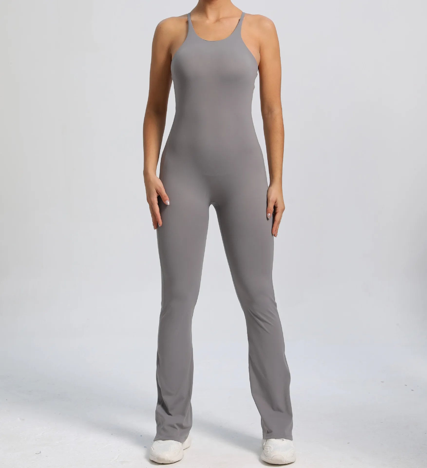 Cross V - Back Scrunch Jumpsuit - Gymfit