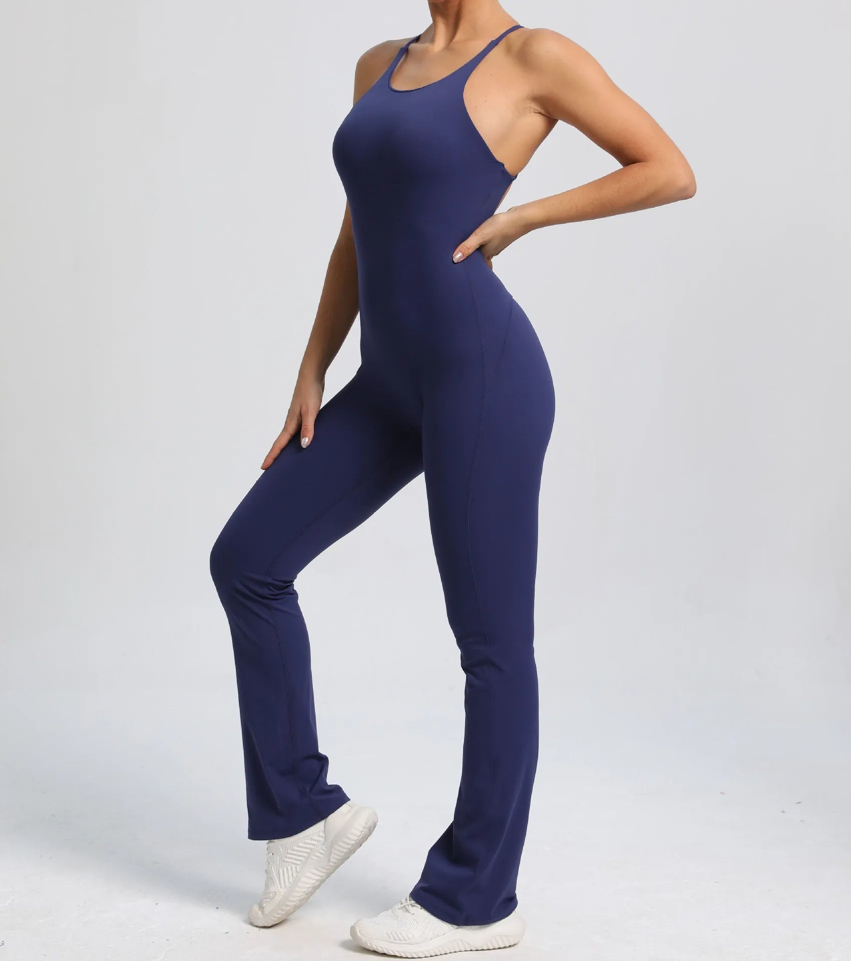Cross V - Back Scrunch Jumpsuit - Gymfit