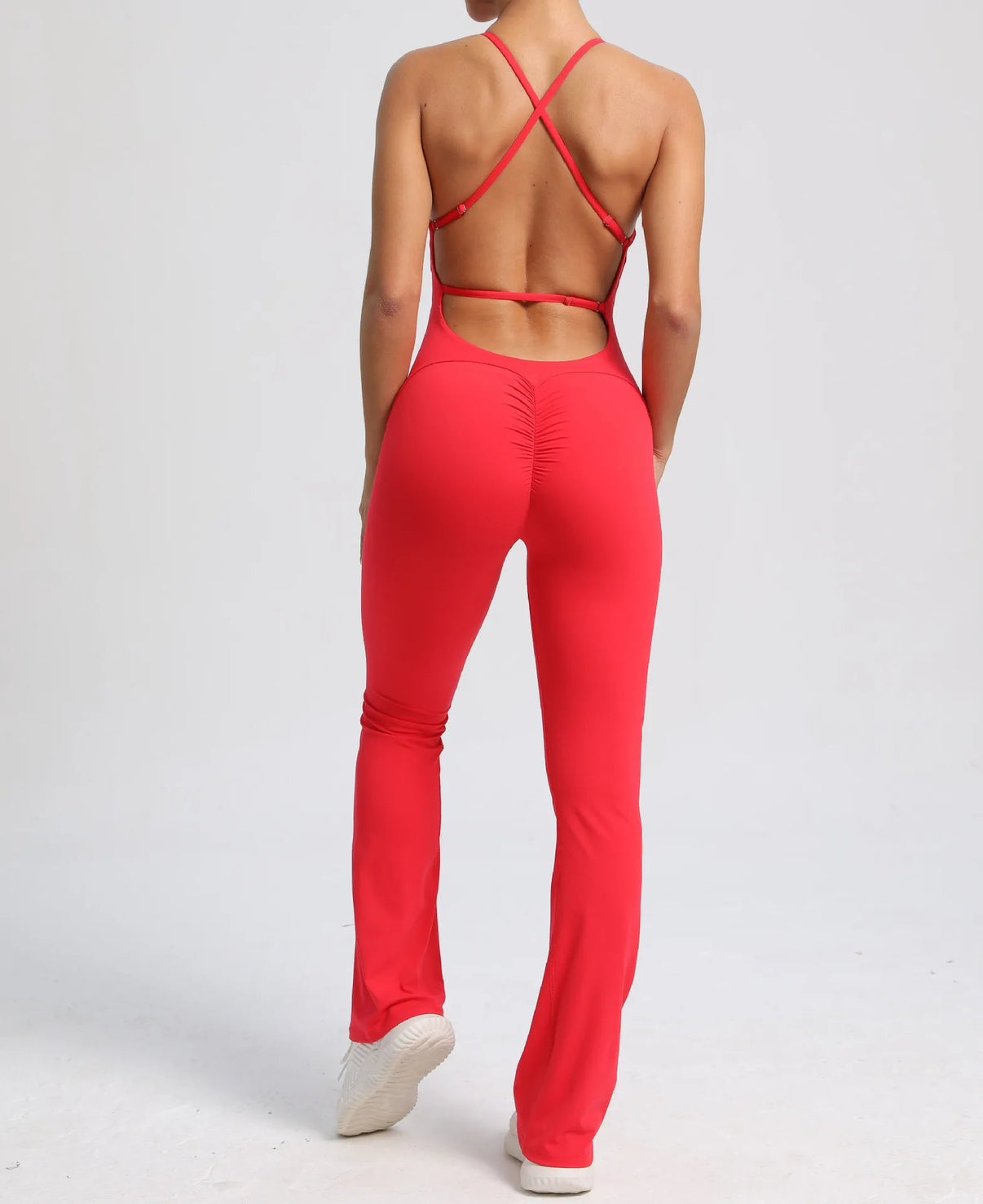 Cross V - Back Scrunch Jumpsuit - Gymfit