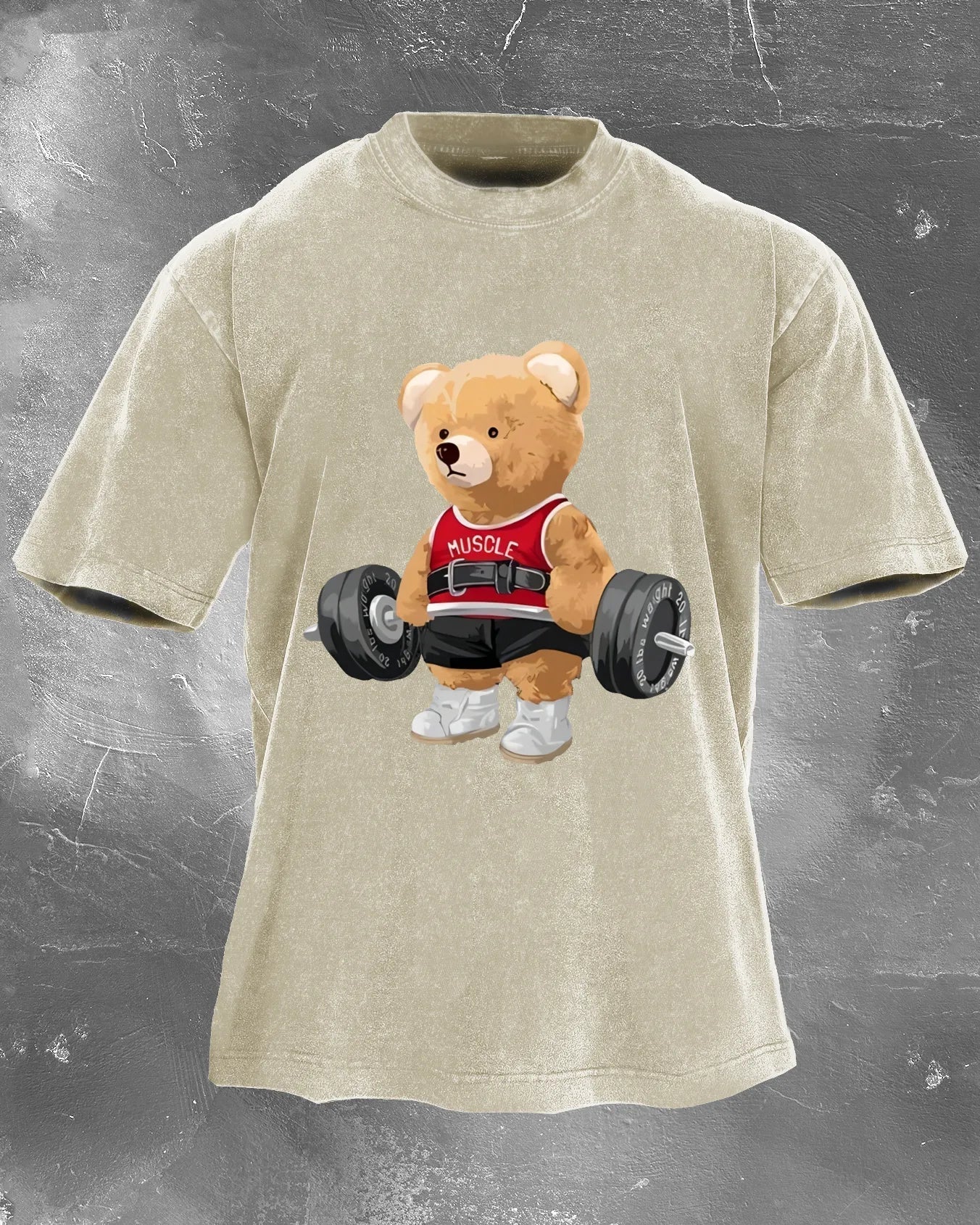 CUTE BEAR RAISES MEN'S T-SHIRT - Gymfit