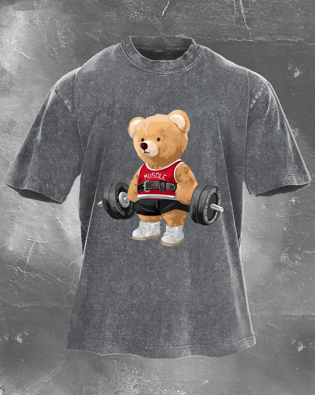 CUTE BEAR HOLDS MEN'S T-SHIRT - Gymfit