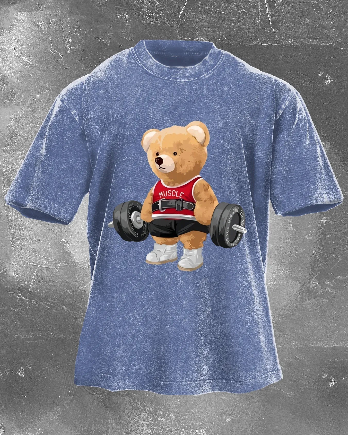CUTE BEAR RAISES MEN'S T-SHIRT - Gymfit