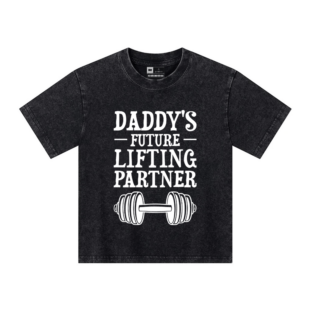 Daddy's Lifting Partner Kids T-shirt