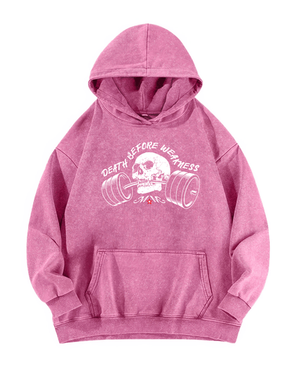 DEATH BEFORE WEAKNESS HOODIE - Gymfit