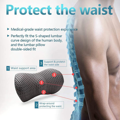 Ergonomic lumbar pillow