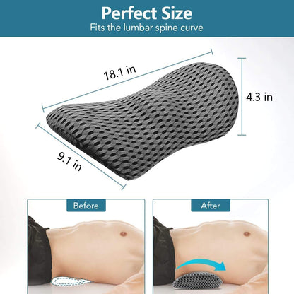 Ergonomic lumbar pillow