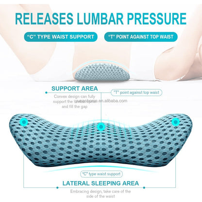 Ergonomic lumbar pillow