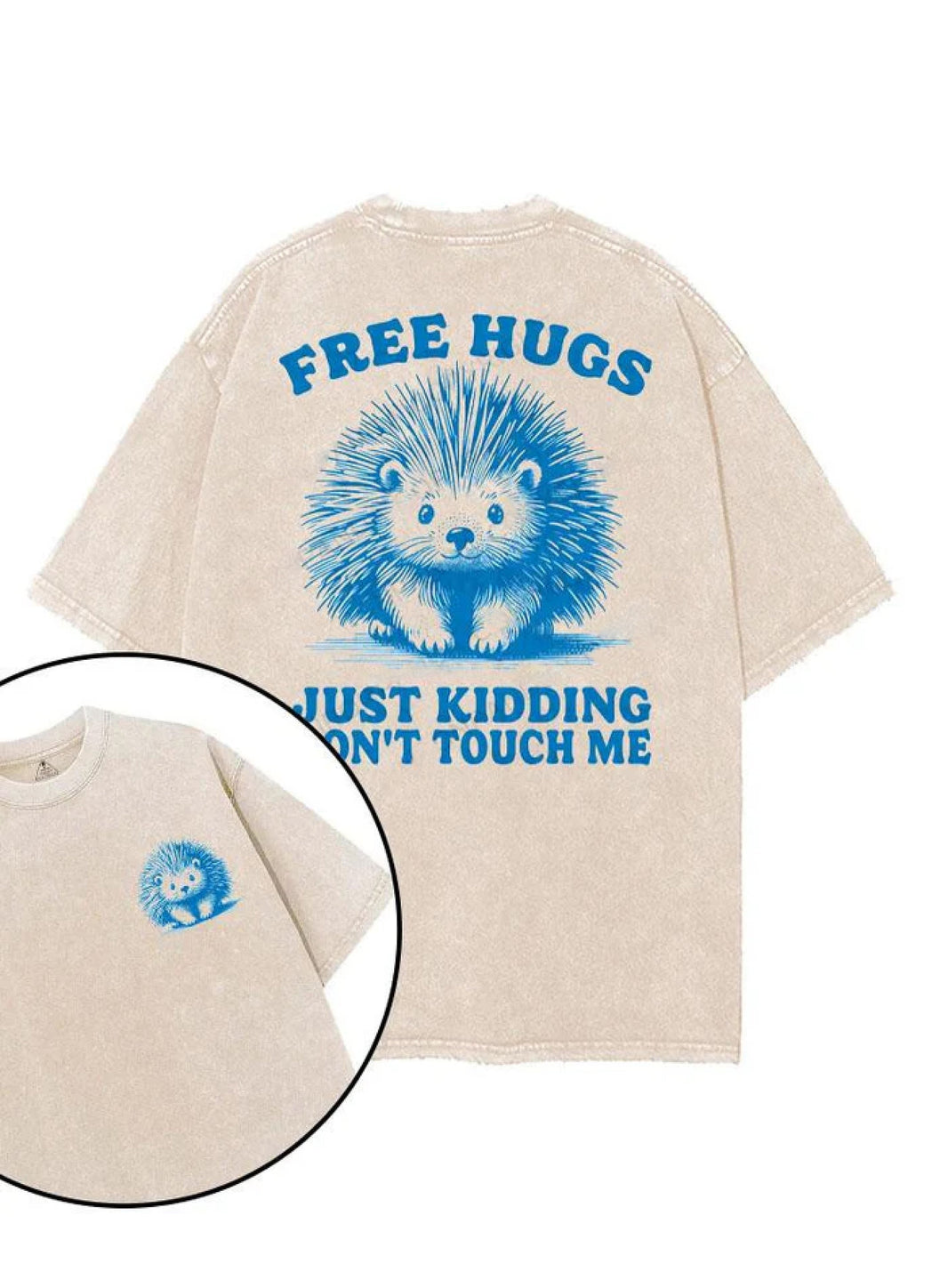 FREE HUGS JUST A JOKE T-SHIRT - Gymfit