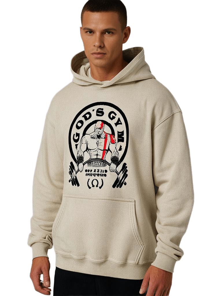 GOD'S FITNESS WASHED HOODIE - Gymfit