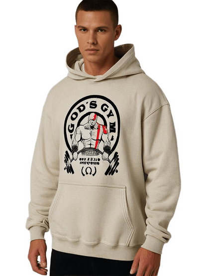 GOD'S FITNESS WASHED HOODIE - Gymfit