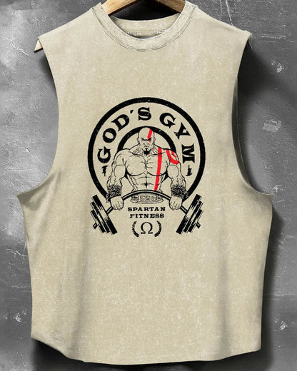 GOD'S GYM WASHED SLEEVELESS TANK - Gymfit
