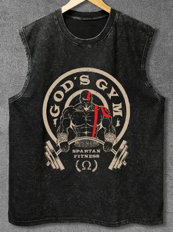 GOD'S GYM DISTRESSED TOP - Gymfit