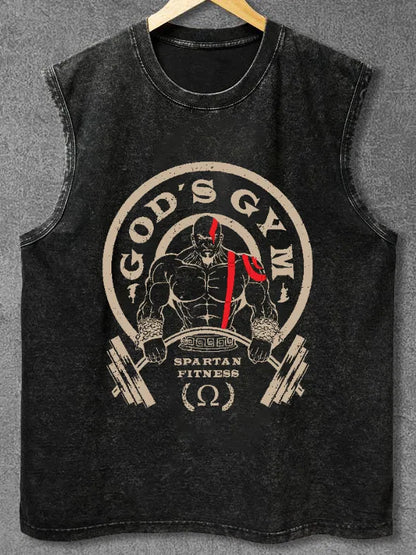 GOD'S GYM DISTRESSED TOP - Gymfit