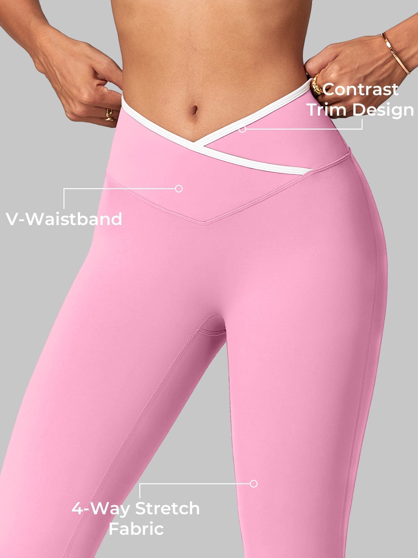Gymfit Alberta Contrast Flared Leggings - Gymfit