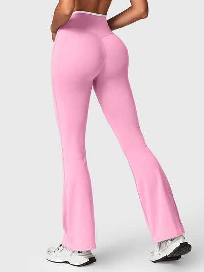 Gymfit Alberta Contrast Flared Leggings - Gymfit
