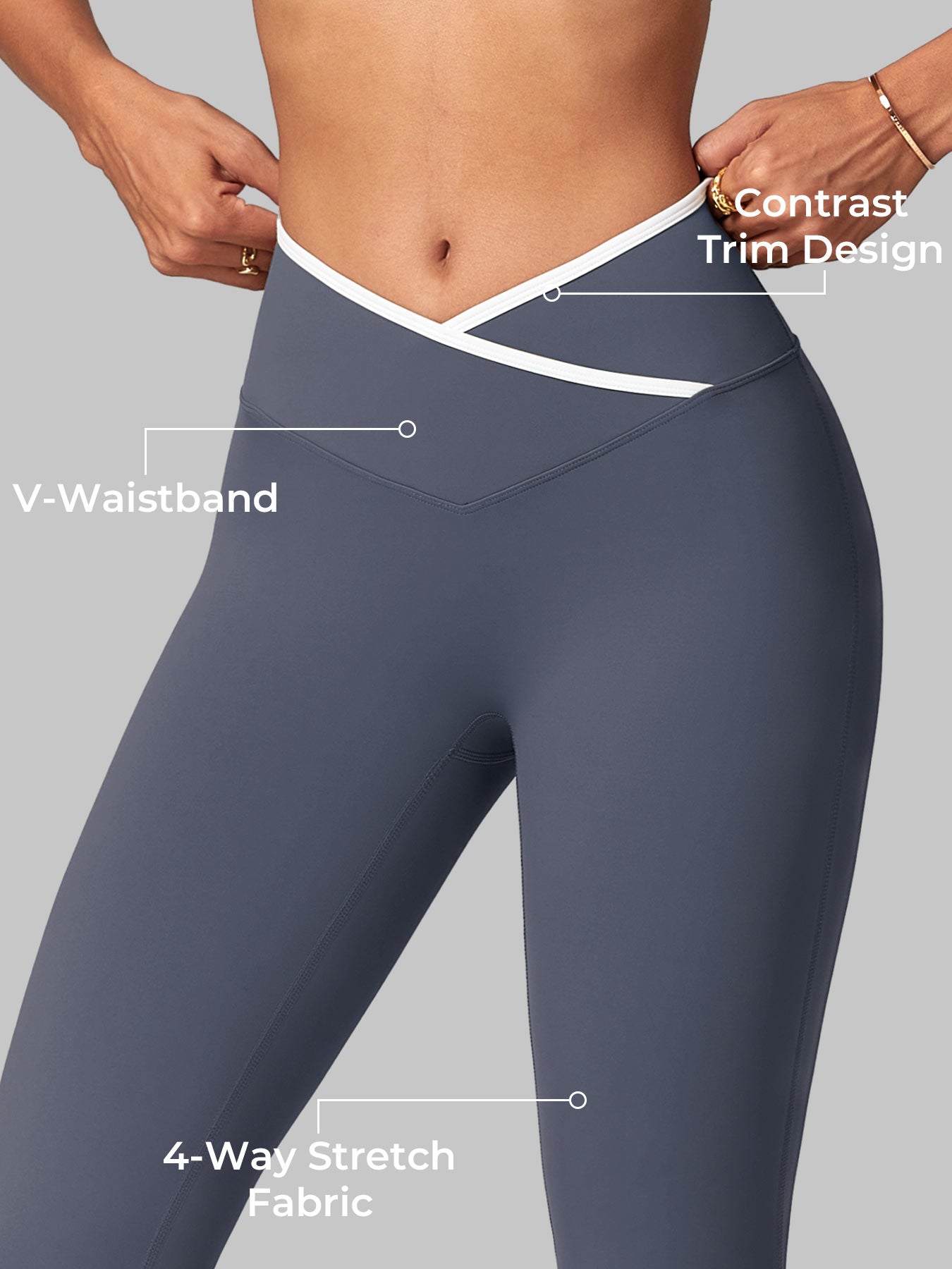 Gymfit Alberta Contrast Flared Leggings - Gymfit