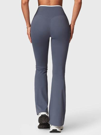Gymfit Alberta Contrast Flared Leggings - Gymfit