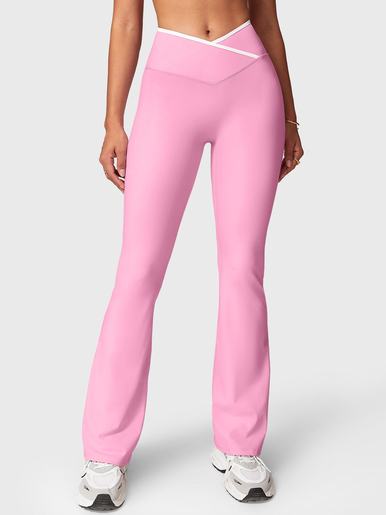 Gymfit Alberta Contrast Flared Leggings - Gymfit