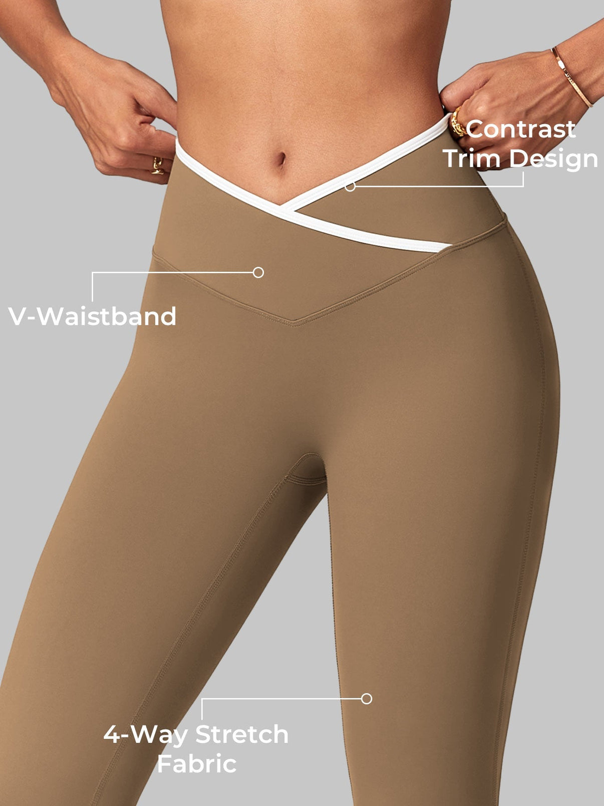 Gymfit Alberta Contrast-Flared Leggings - Gymfit