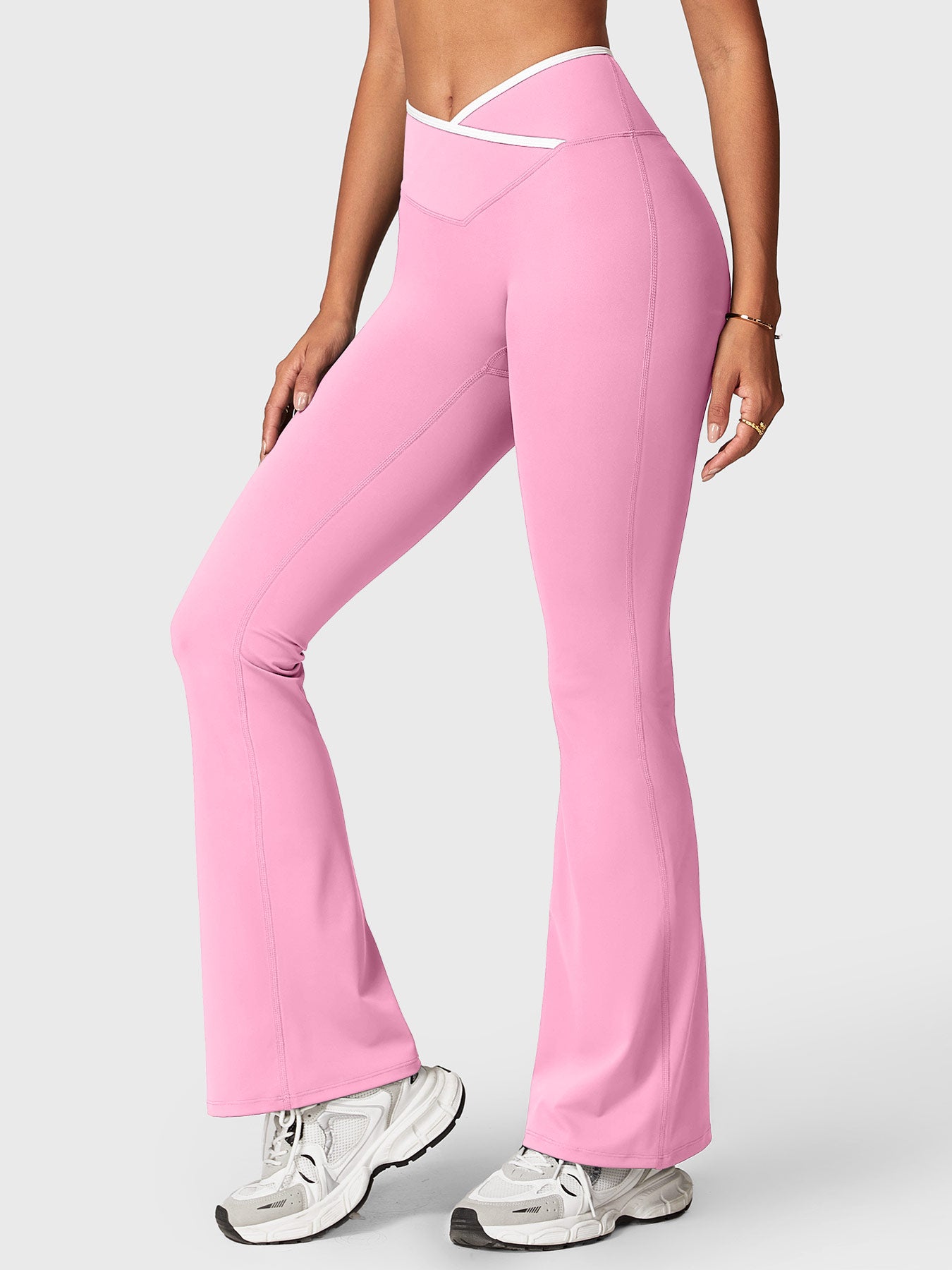 Gymfit Alberta Contrast Flared Leggings - Gymfit