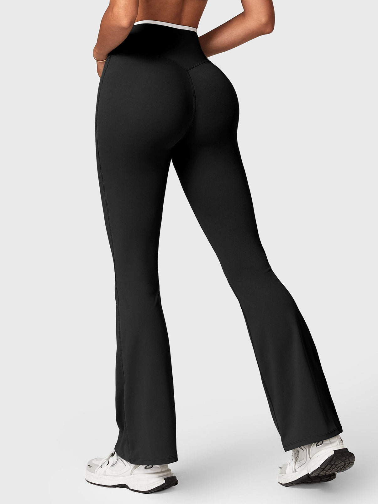Gymfit Alberta Contrast Flared Leggings - Gymfit