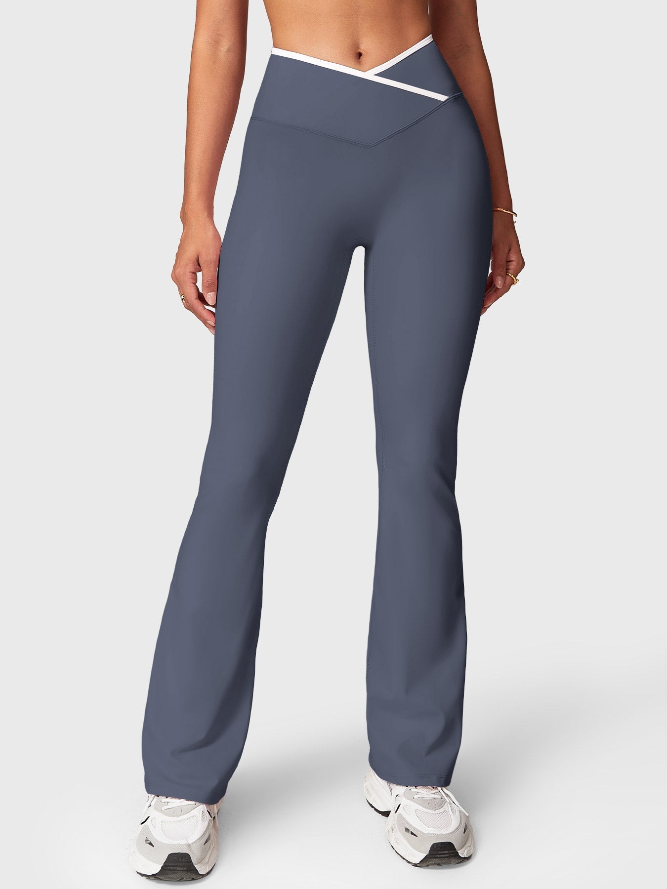 Gymfit Alberta Contrast Flared Leggings - Gymfit