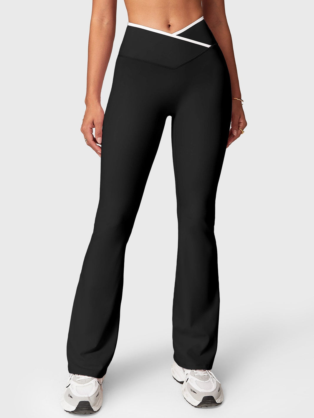 Gymfit Alberta Contrast Flare Leggings - Gymfit