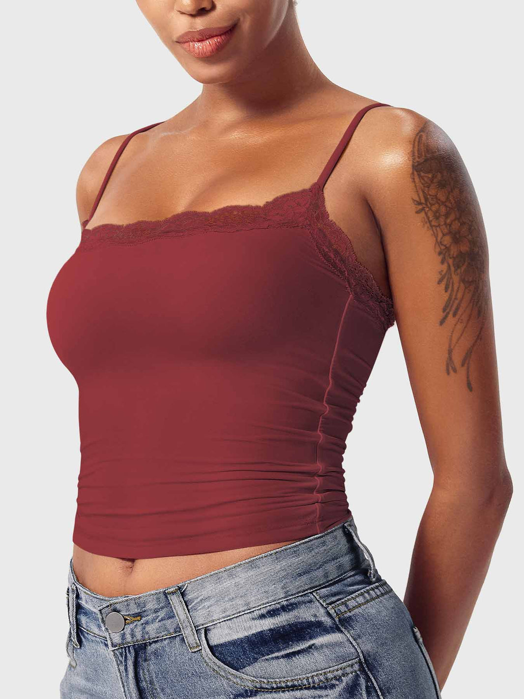 Gymfit Annabely Square Cut Lace Top - Gymfit
