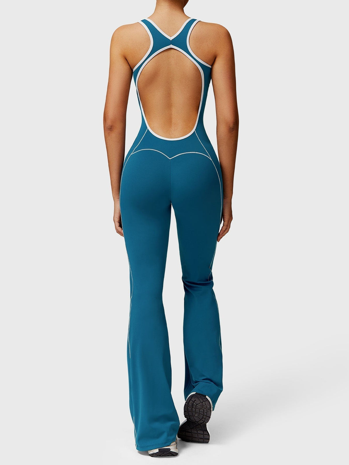 Gymfit Antonia Contrast Flared Jumpsuit - Gymfit