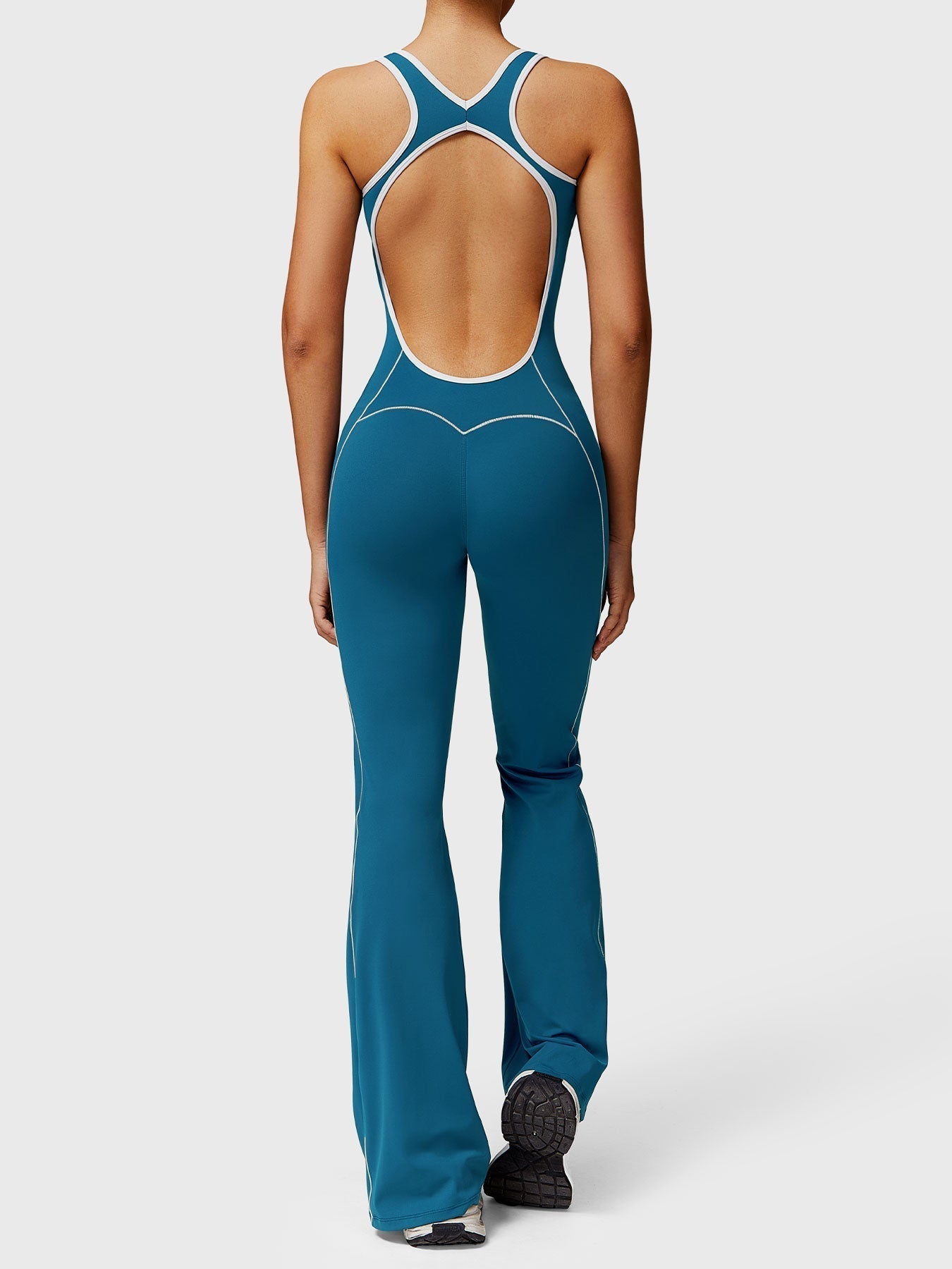 Gymfit Antonia Contrast Flared Jumpsuit - Gymfit