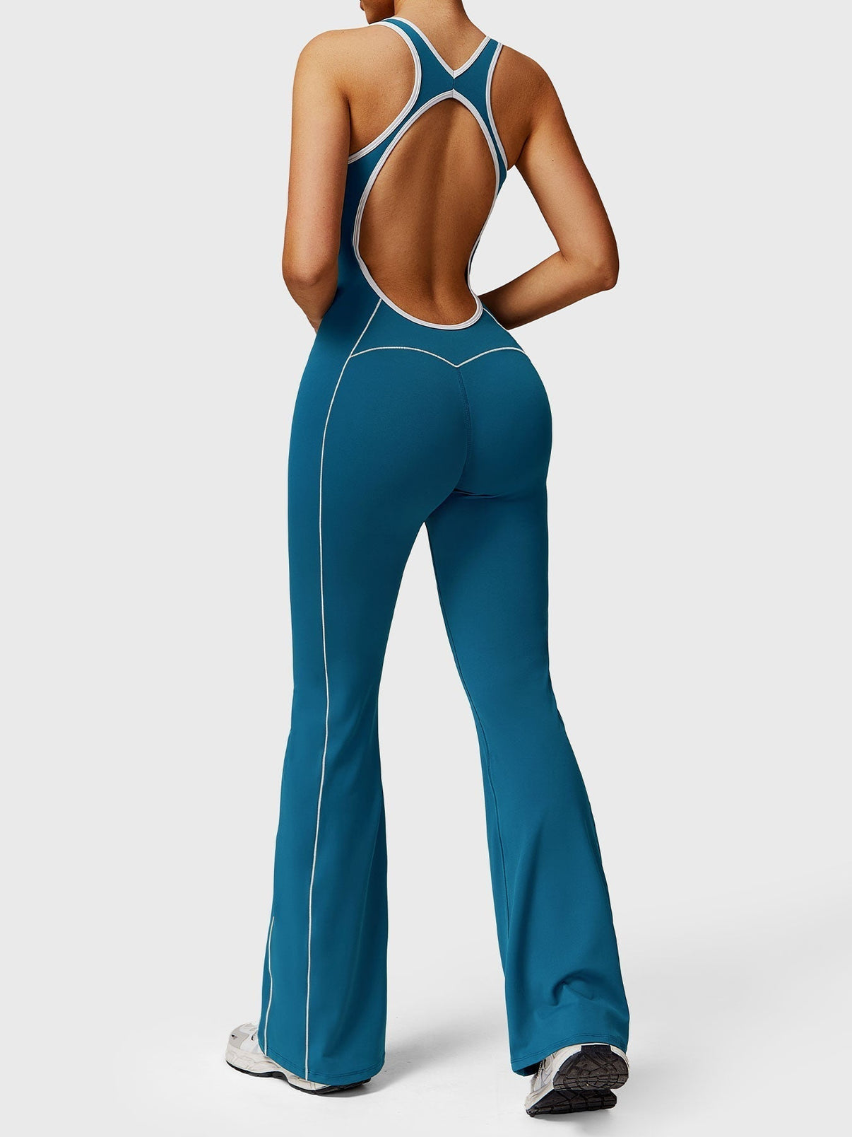 Gymfit Antonia Contrast Flared Jumpsuit - Gymfit