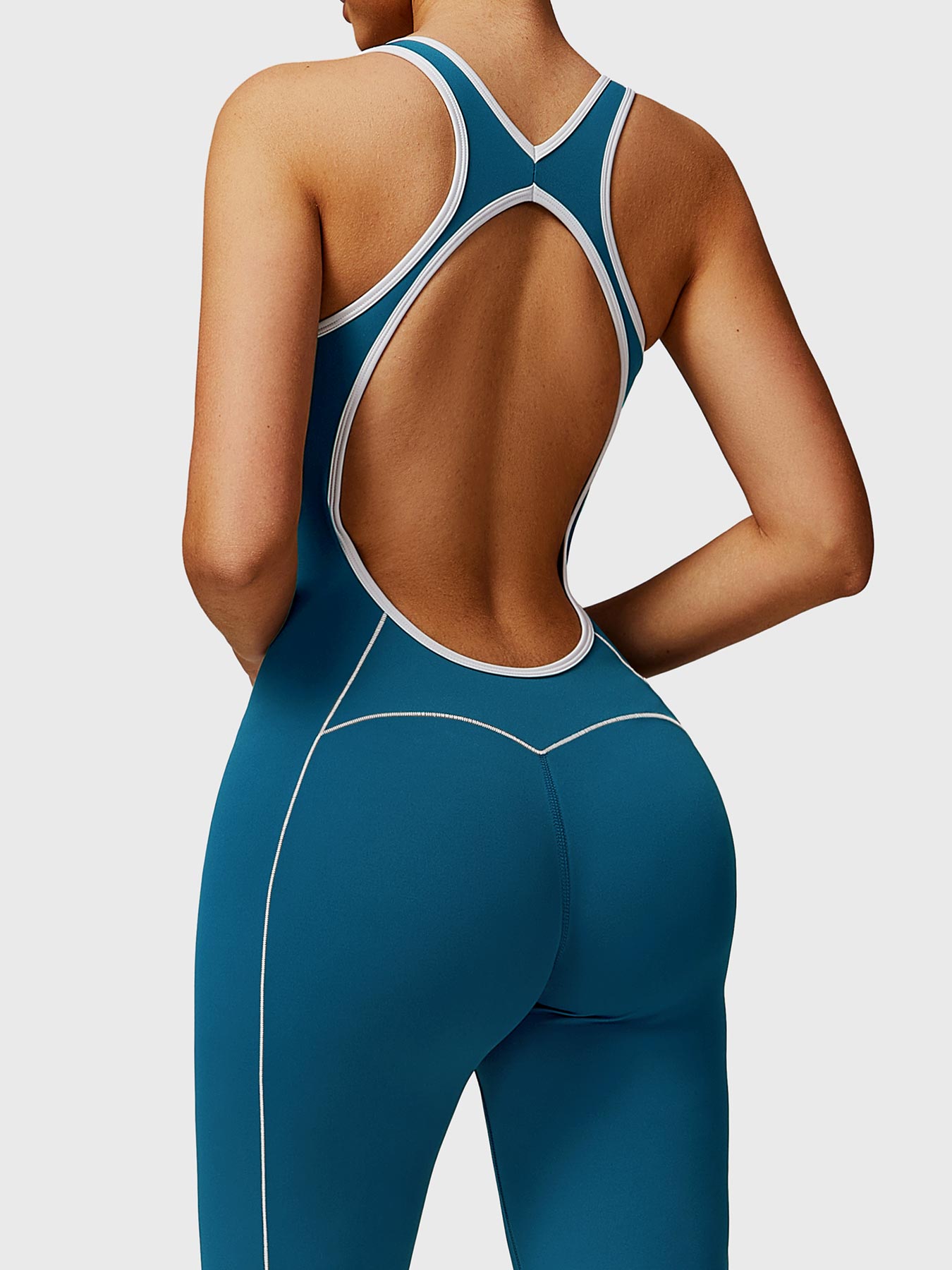 Gymfit Antonia Contrast Flared Jumpsuit - Gymfit