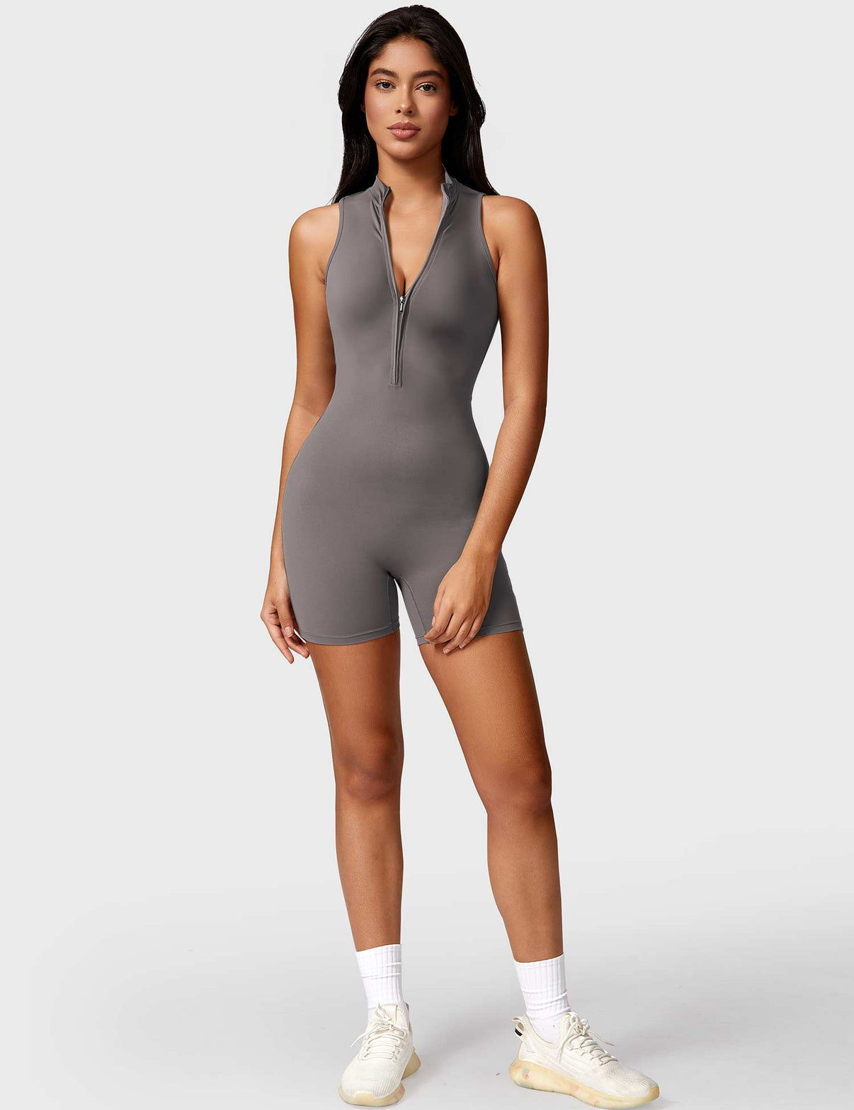 Gymfit Belle Sleeveless Zip Jumpsuit - Gymfit