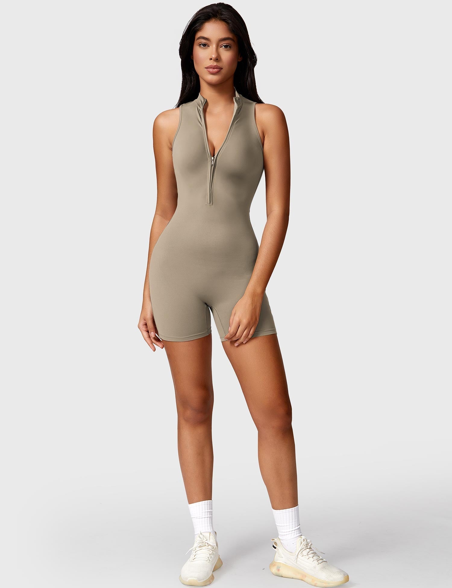 Gymfit Belle Sleeveless Zip Jumpsuit - Gymfit