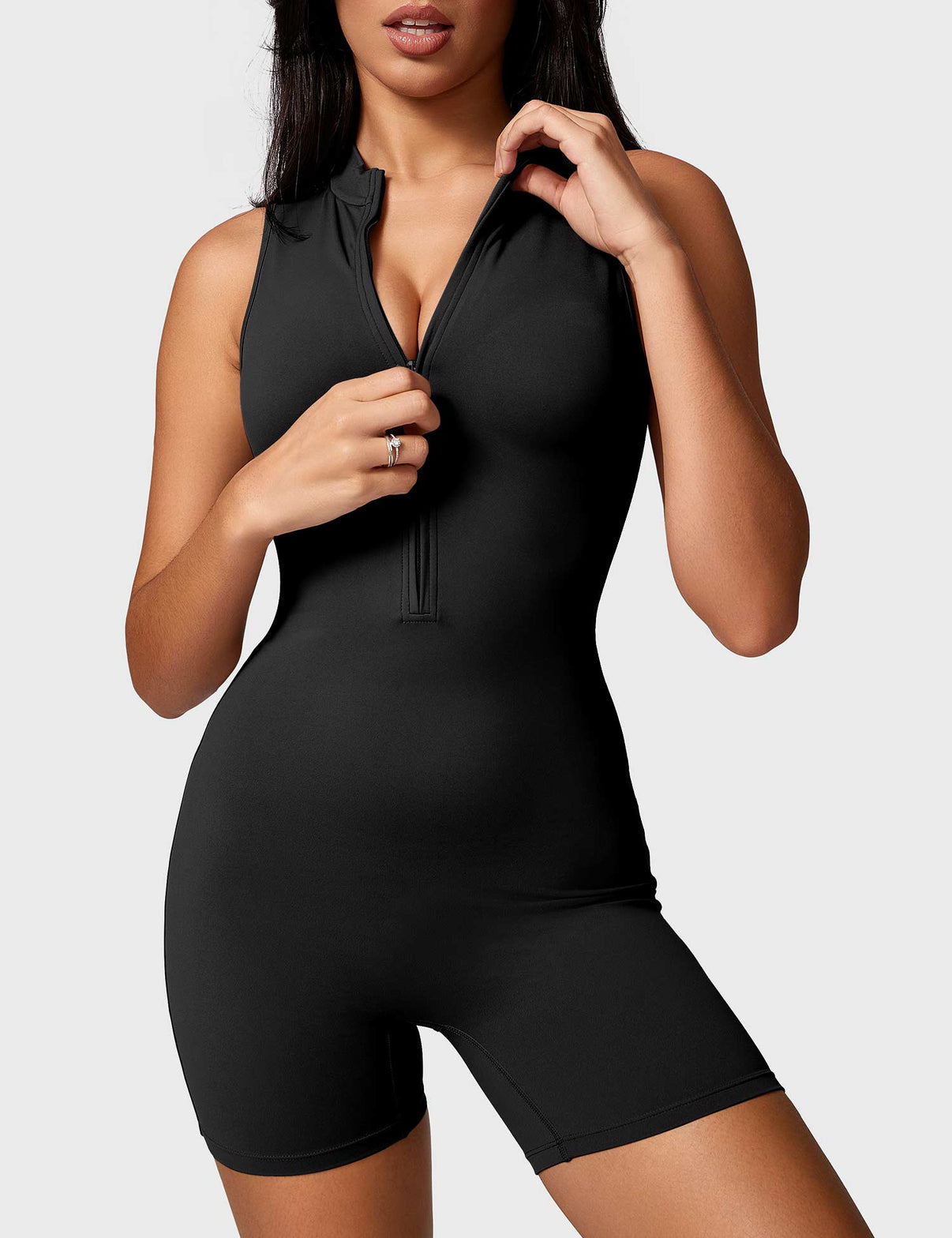 Gymfit Belle Sleeveless Zip Jumpsuit - Gymfit