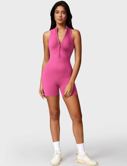 Gymfit Belle Sleeveless Zip Jumpsuit - Gymfit