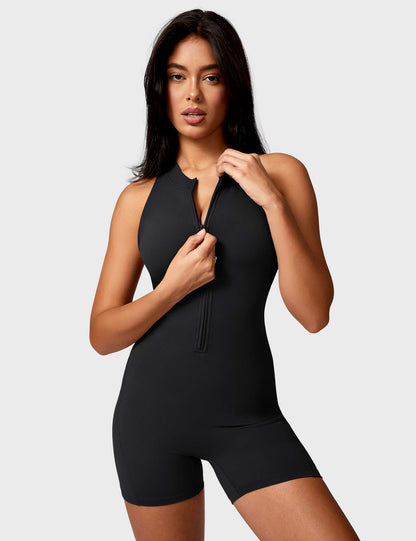 Gymfit Emma Backless Zip Jumpsuit - Gymfit