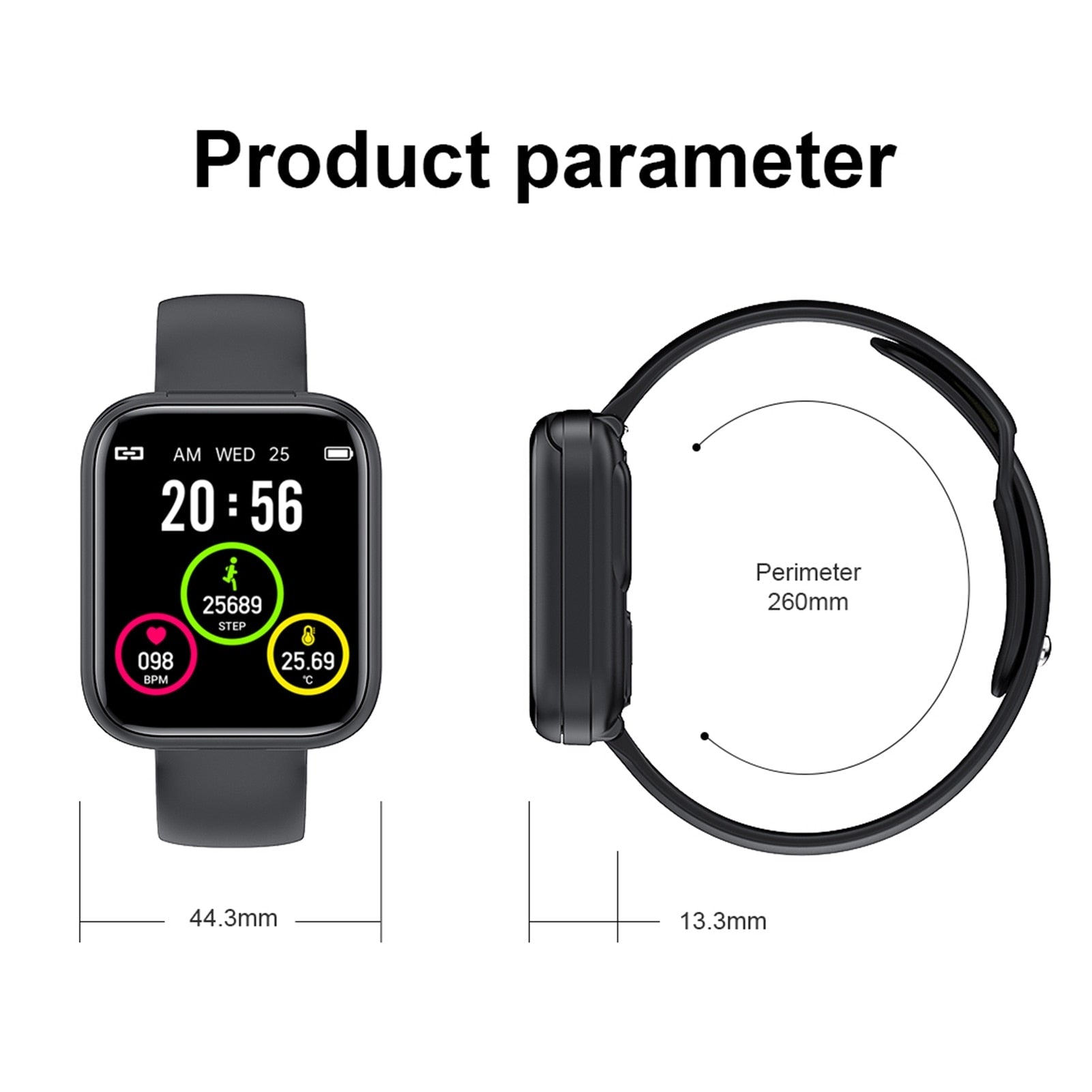 Gymfit Fitness Watch X8 - Gymfit