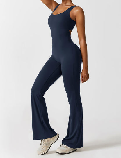 Gymfit Jumpsuit V - Back Flare Leg - Gymfit