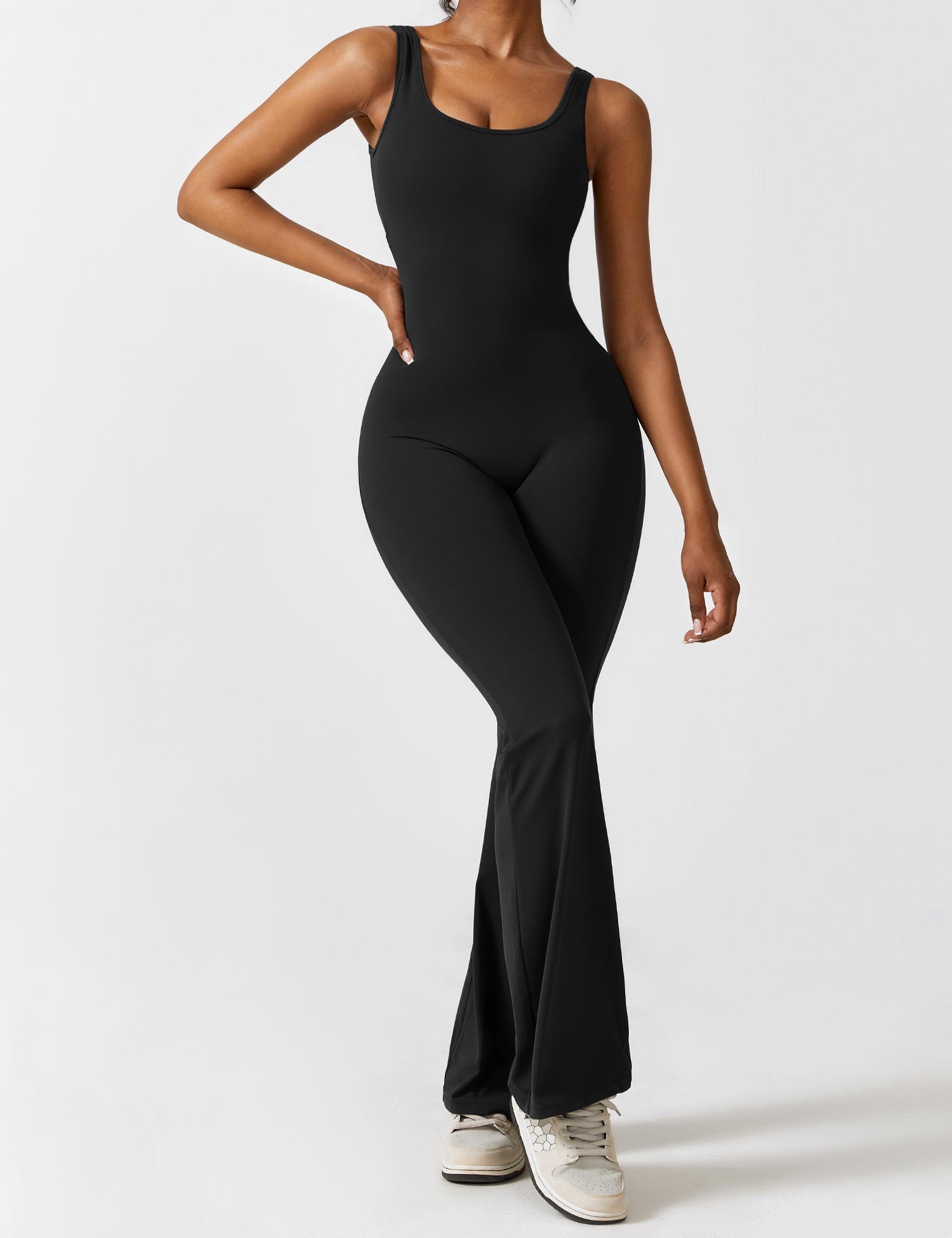Gymfit Jumpsuit V - Back Flare Leg - Gymfit