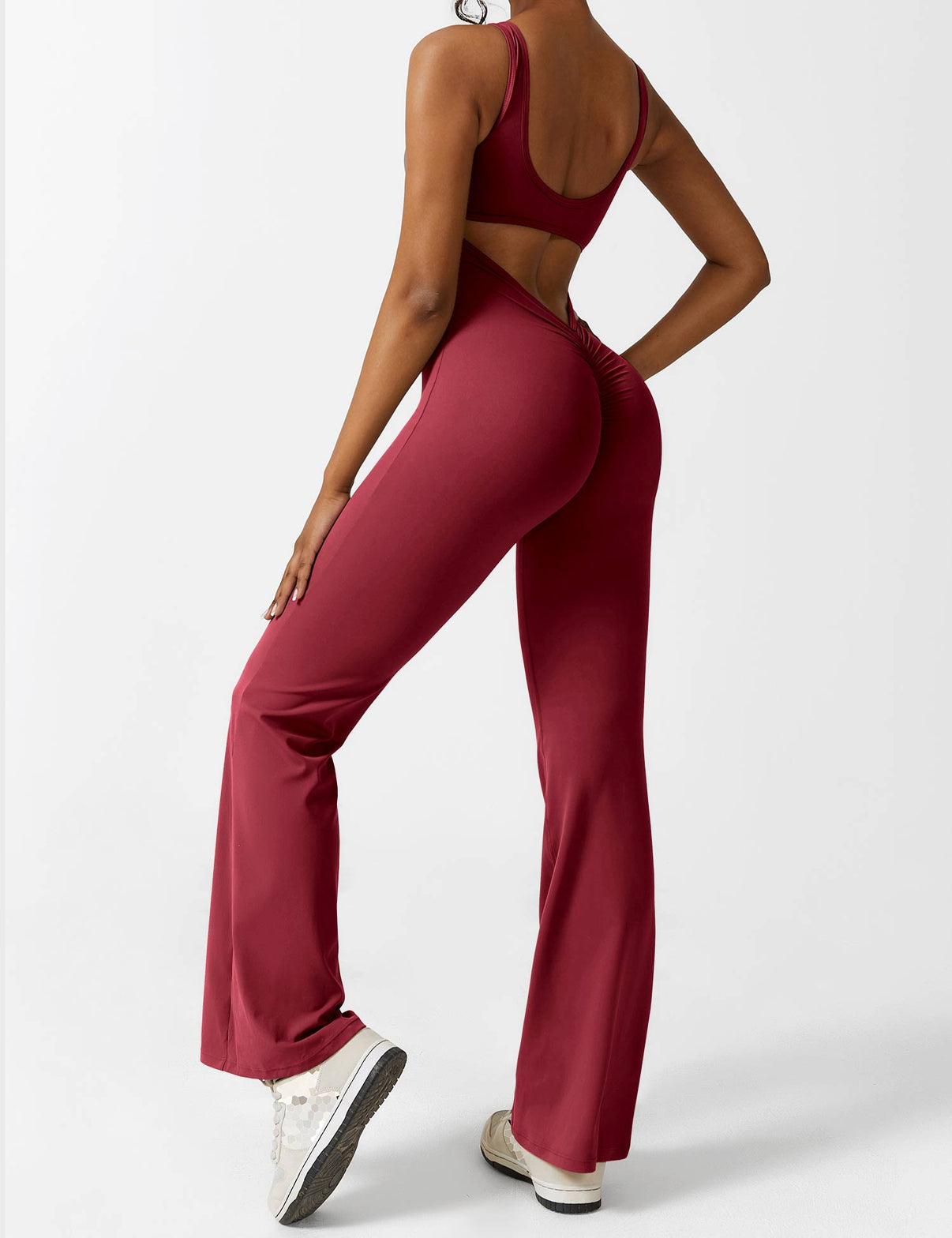 Gymfit Jumpsuit V - Back Flare Leg - Gymfit