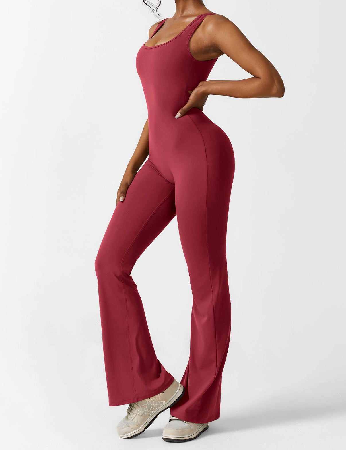 Gymfit Jumpsuit V - Back Flare Leg - Gymfit