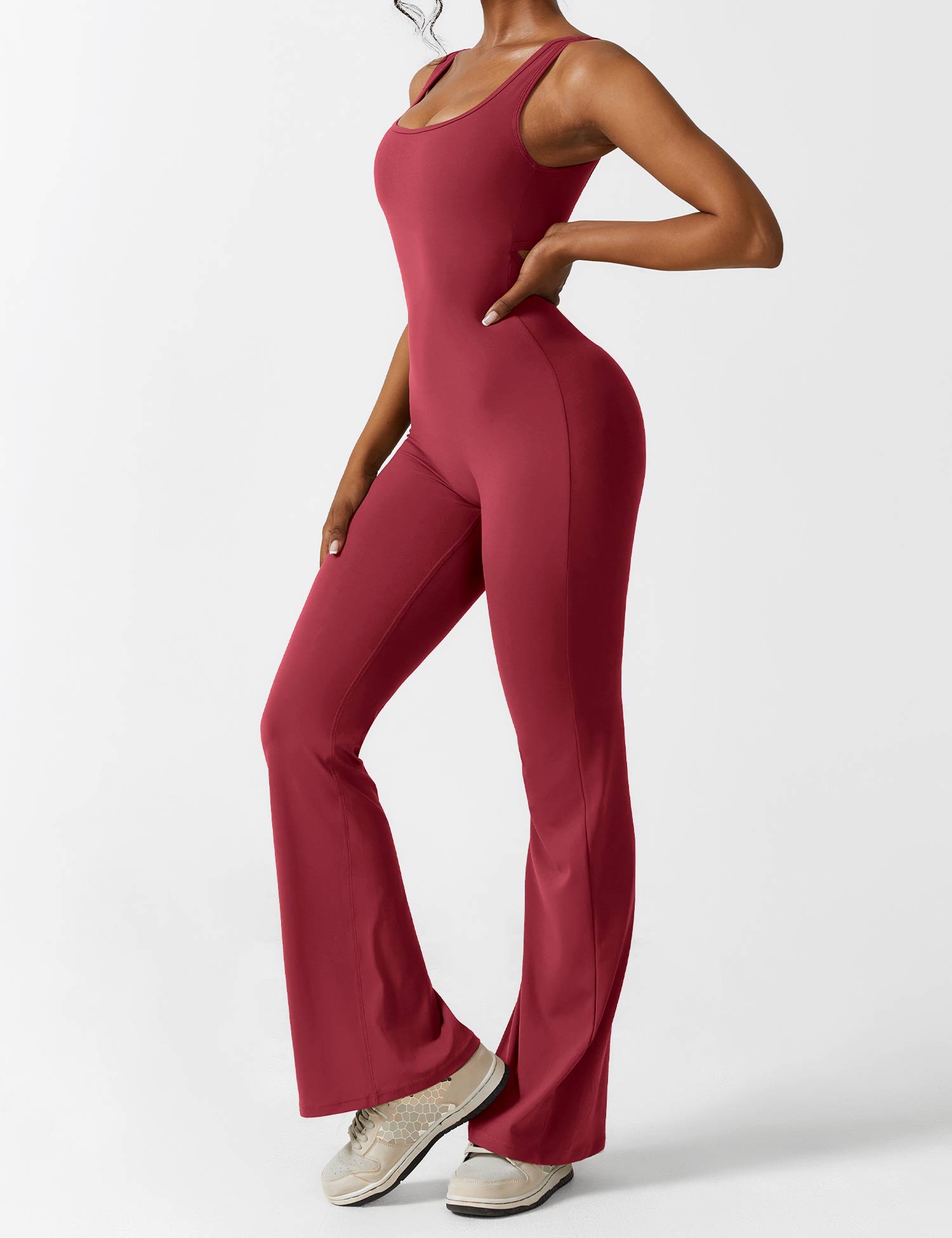 Gymfit Jumpsuit V - Back Flare Leg - Gymfit