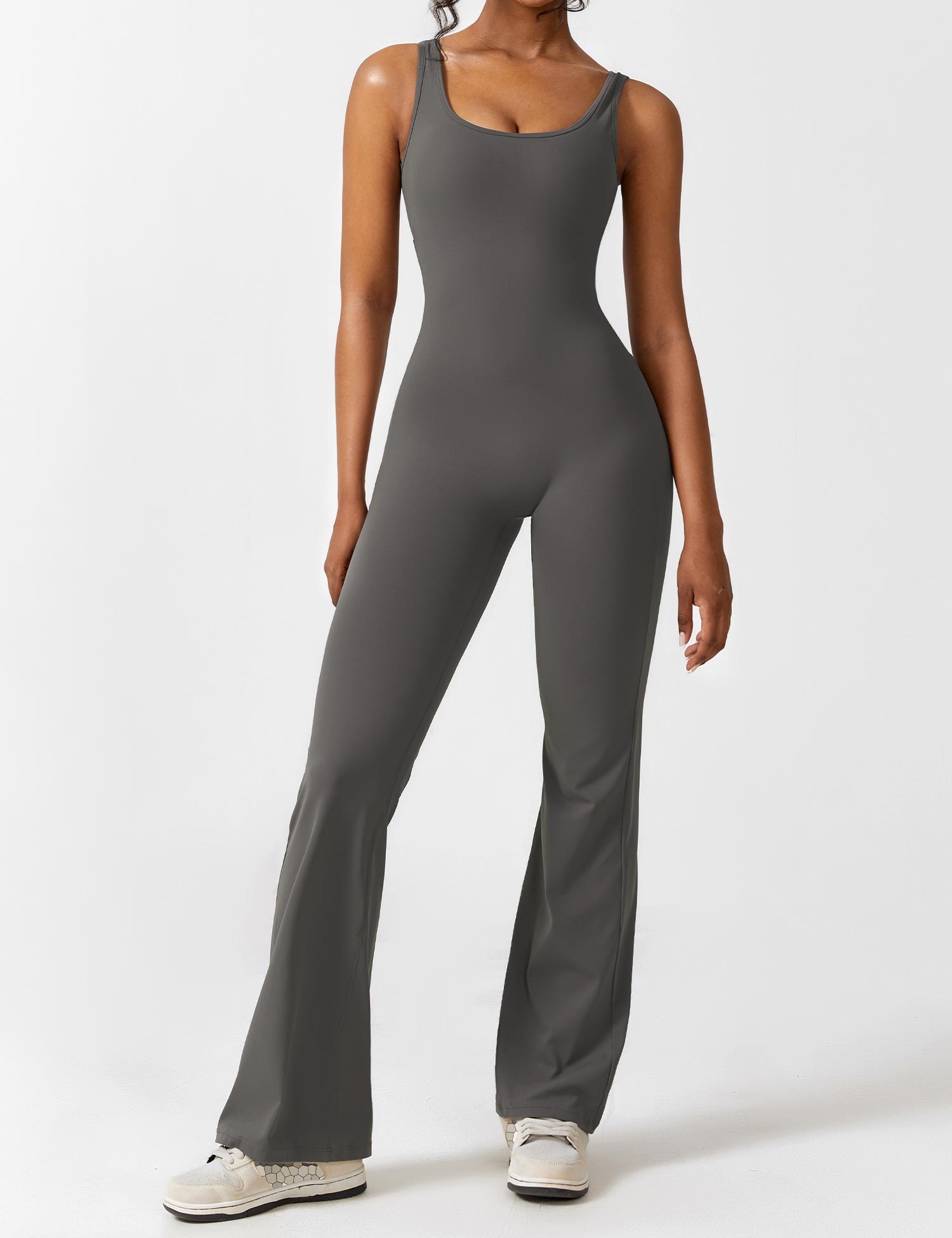 Gymfit Jumpsuit V - Back Flare Leg - Gymfit