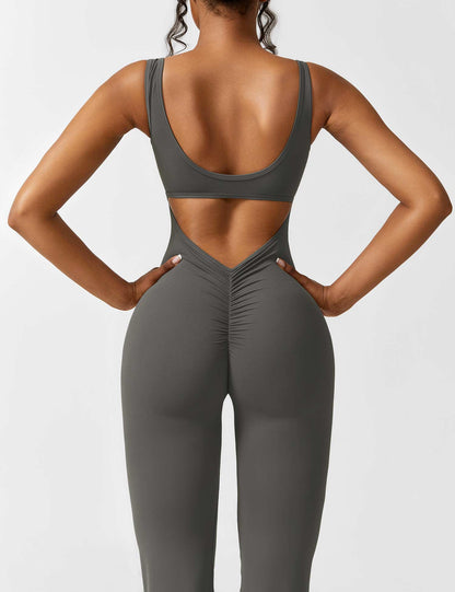 Gymfit Jumpsuit V - Back Flare Leg - Gymfit