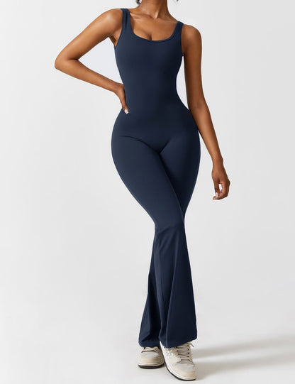Gymfit Jumpsuit V - Back Flare Leg - Gymfit