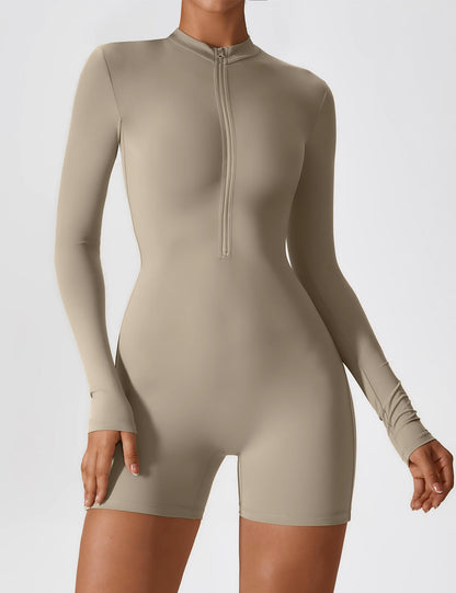 Gymfit Long Sleeve Zipper Overall - Gymfit
