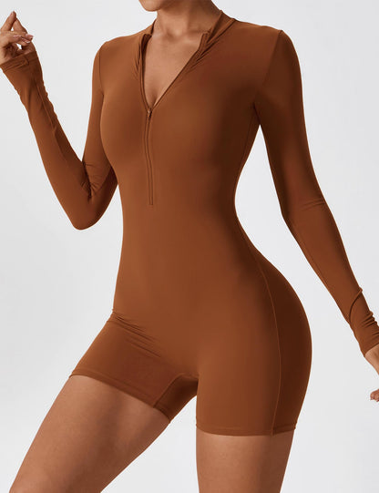 Gymfit Long Sleeve Zipper Overall - Gymfit